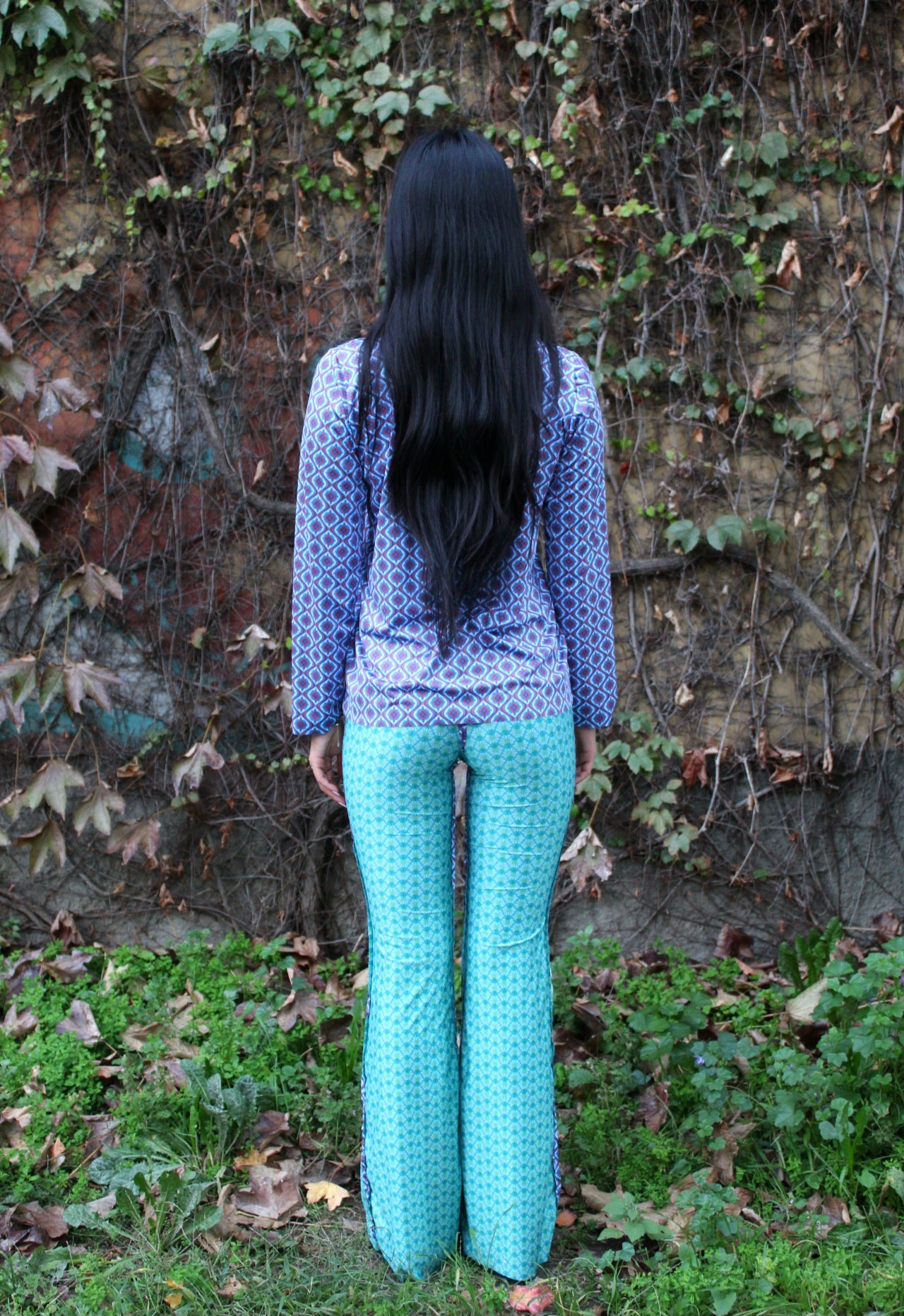 Maglia maniche lunghe elasticizzata peso leggero fantasia Double 5