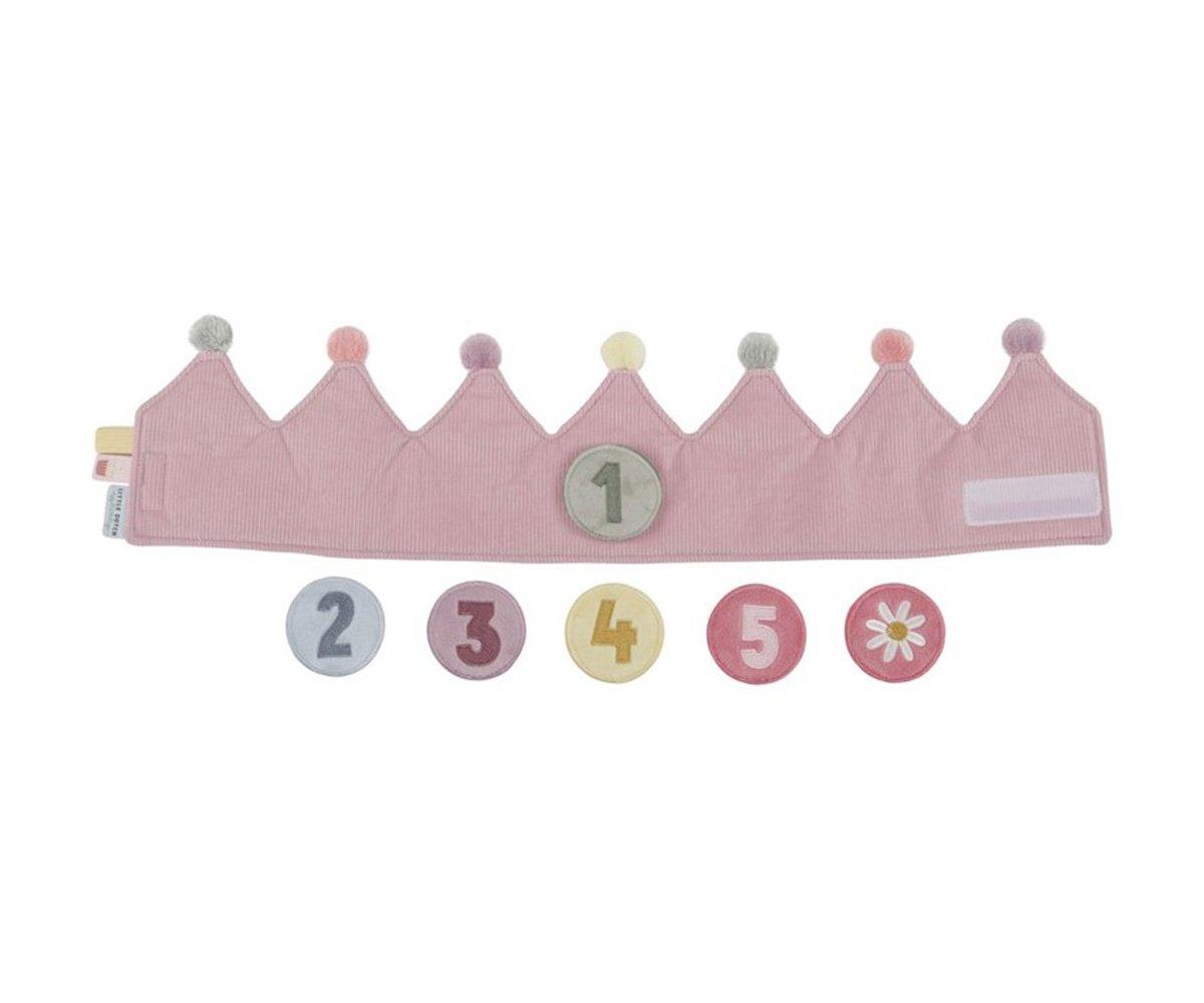 Corona morbida di compleanno rosa