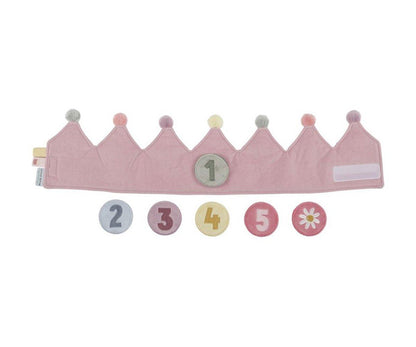 Corona morbida di compleanno rosa
