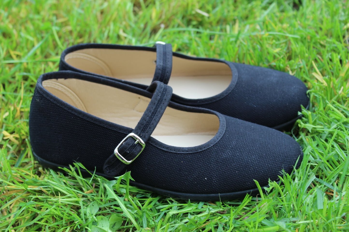 Ballerine in cotone nero