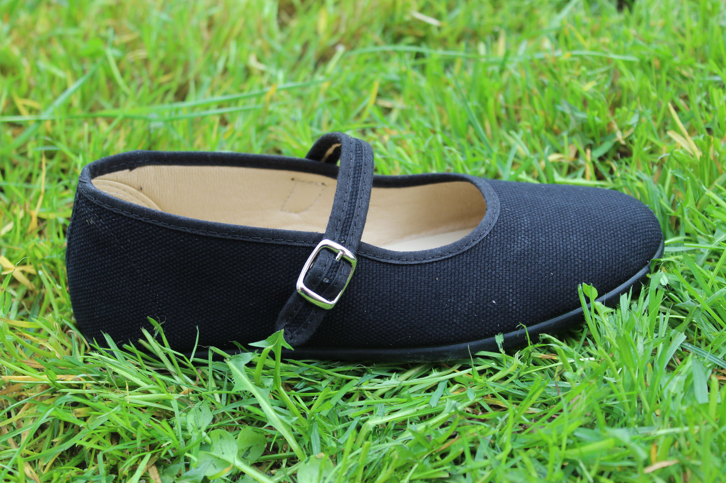 Ballerine in cotone nero