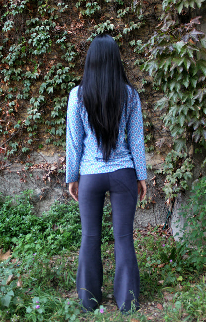 Maglia maniche lunghe elasticizzata peso leggero fantasia Double 3