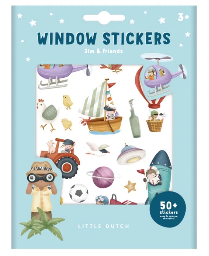 Stickers attacca e stacca Jim and Friends