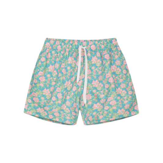 Costume da uomo con elastico Fiori verdi e rosa Liberty
