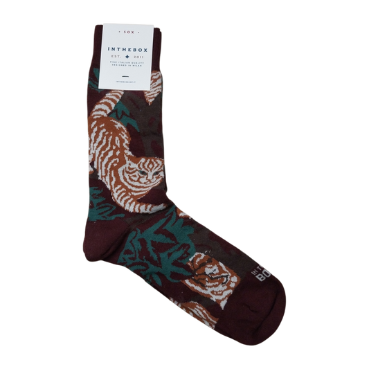 Calze in the box corte Gatto bordeaux