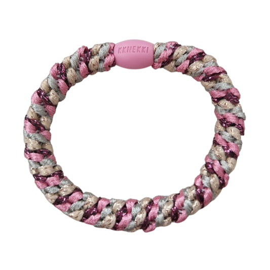 Knekki Elastico per capelli Glitter pink e gold