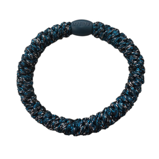 Knekki Elastico per capelli Glitter Silver petrol blue