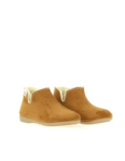 Stivaletti alcantara e lana beige