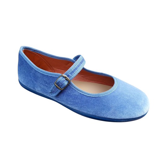 Ballerine di velluto iris