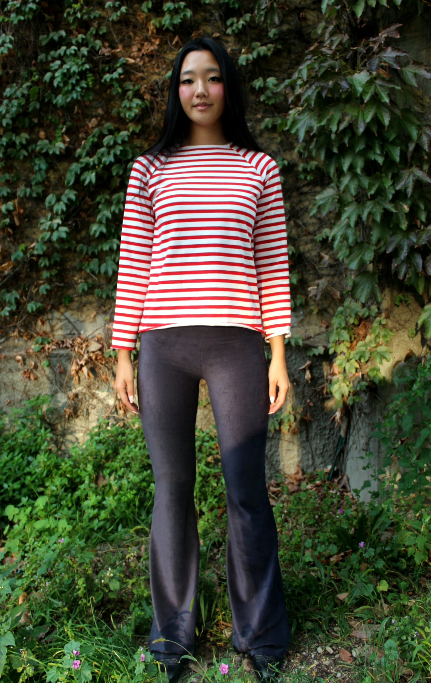 Pantazampa velluto a coste blu notte