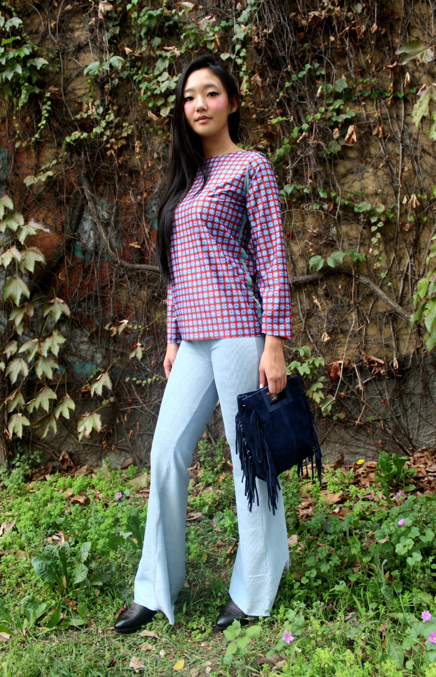 Pantazampa velluto a coste celeste chiaro