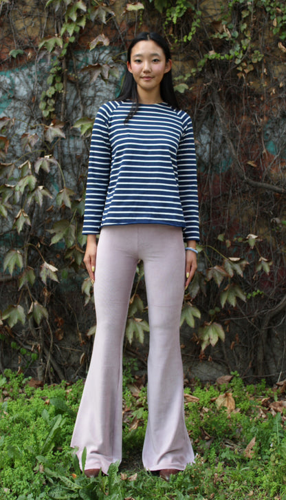 Pantazampa velluto a coste rosa antico