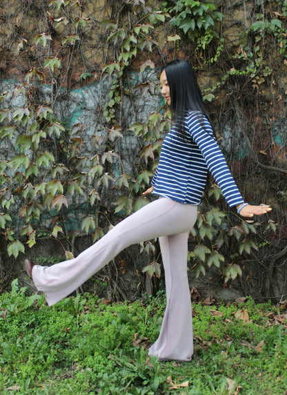 Pantazampa velluto a coste rosa antico