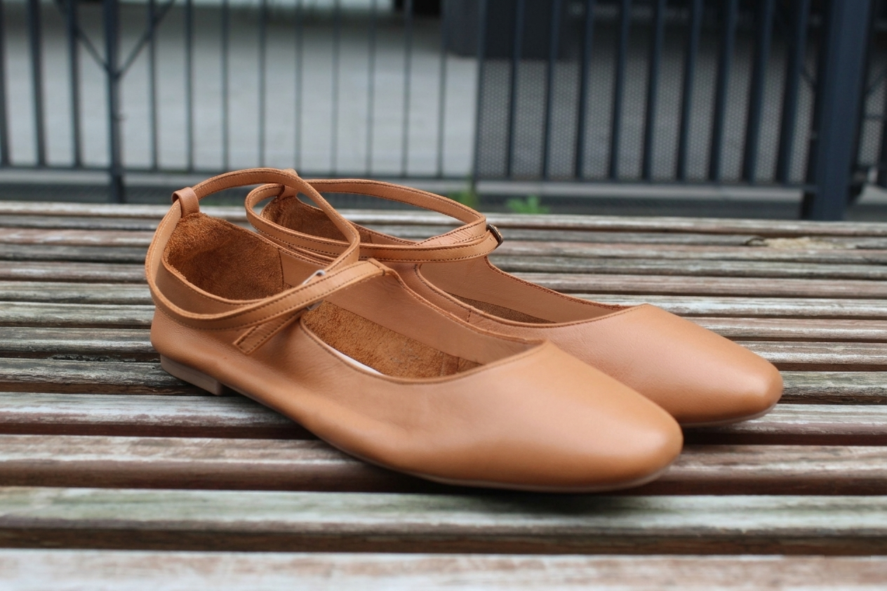 Ballerine in pelle cuoio