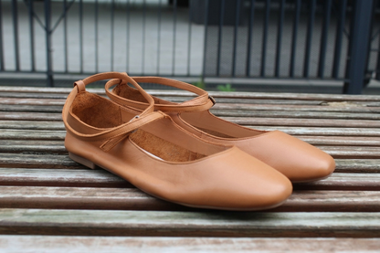 Ballerine in pelle cuoio