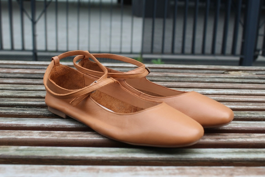 Ballerine in pelle cuoio