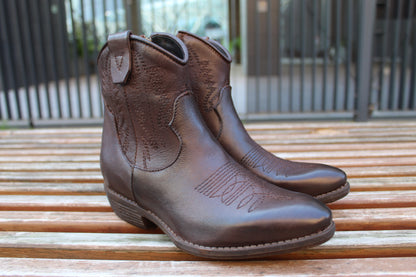 Camperos in vera pelle bassi testa di moro