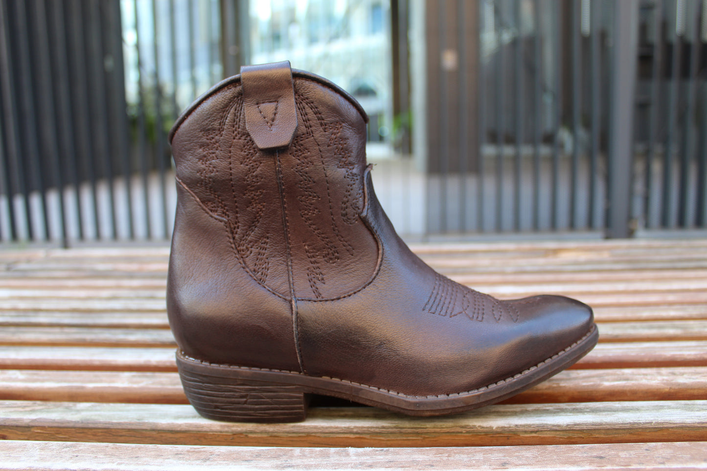 Camperos in vera pelle bassi testa di moro