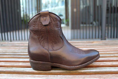 Camperos in vera pelle bassi testa di moro