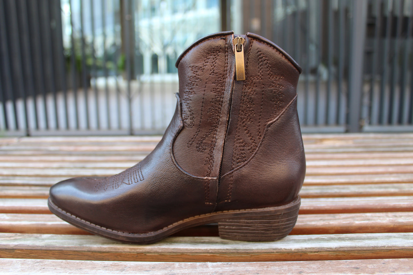 Camperos in vera pelle bassi testa di moro