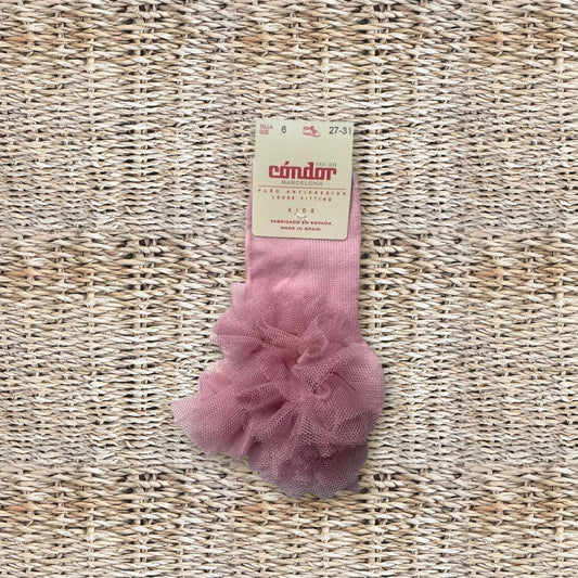 Prova sfondo paglia - calzino Condor tulle