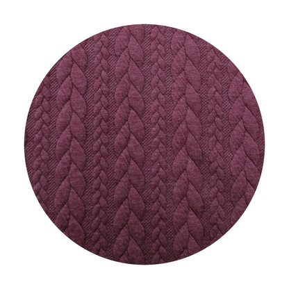 Felpa maniche lunghe treccia rosa malva