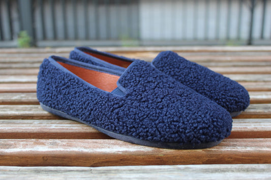 Slippers teddy blu