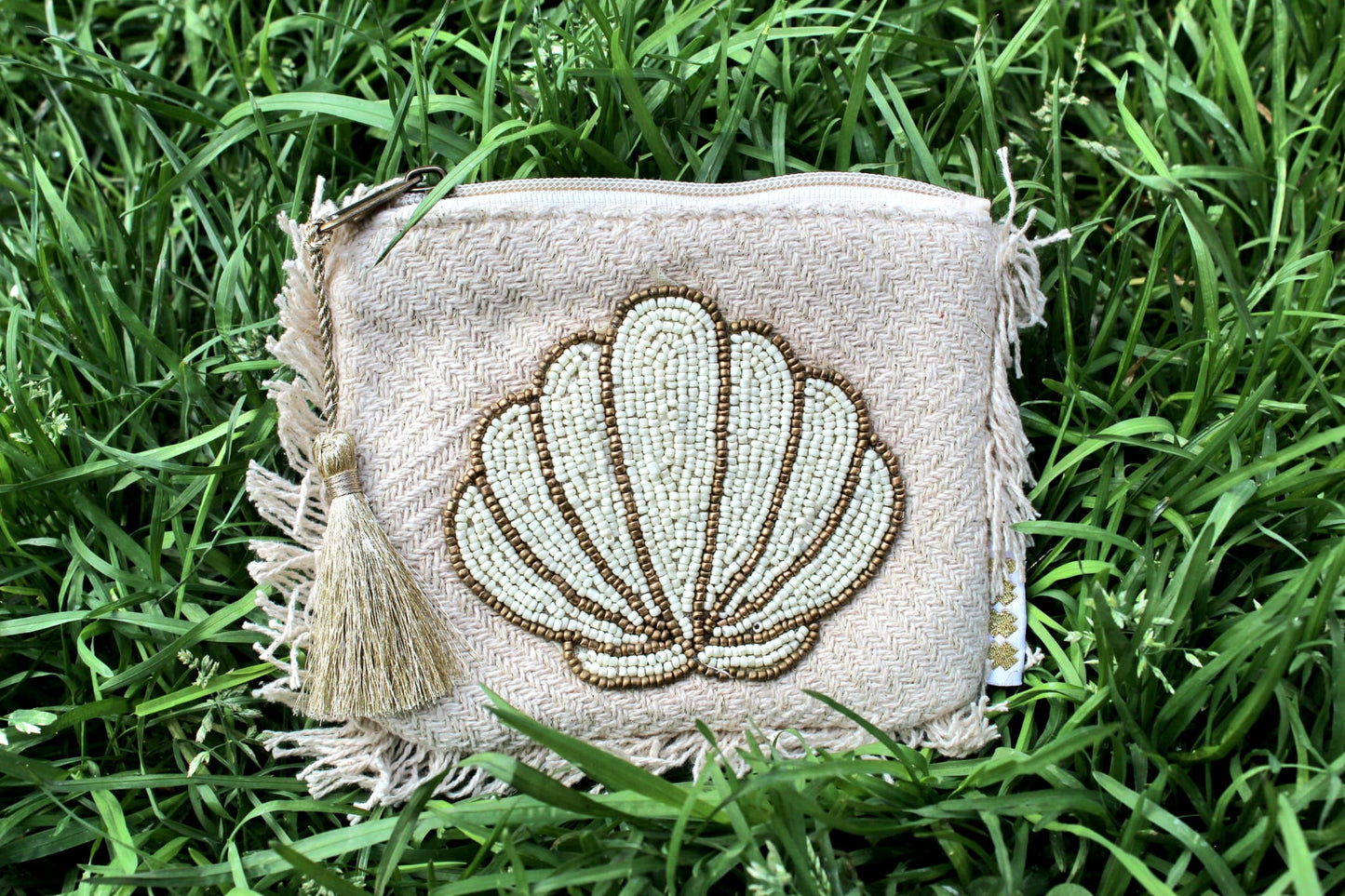 Pochette ricamata Conchiglia