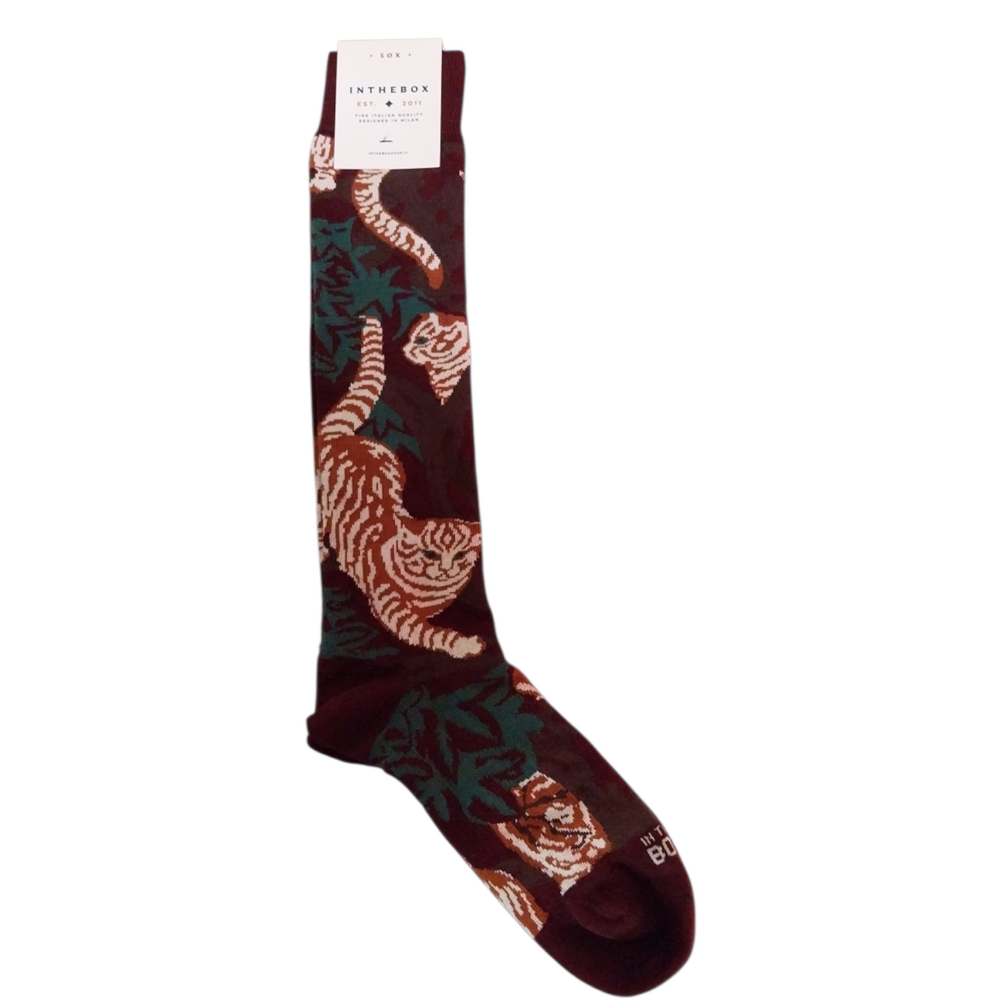 Calze al ginocchio Gatto bordeaux