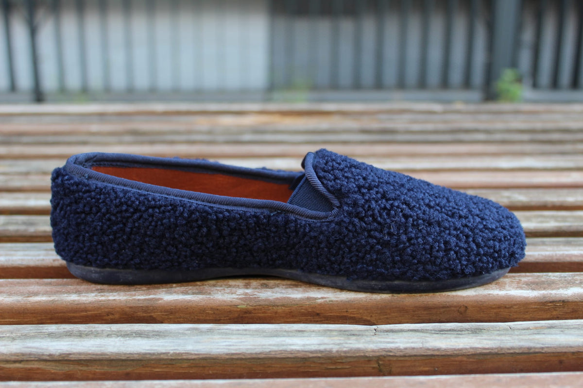 Slippers teddy blu