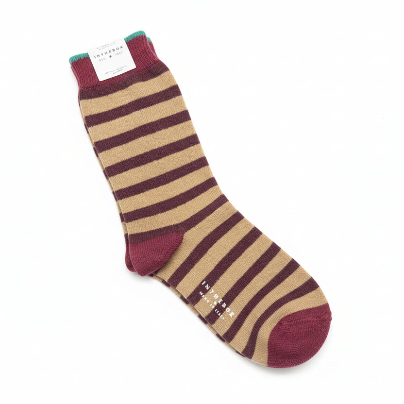 Calzini corti stripes cachemire