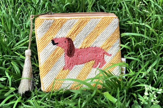 Pochette ricamata Bassotto