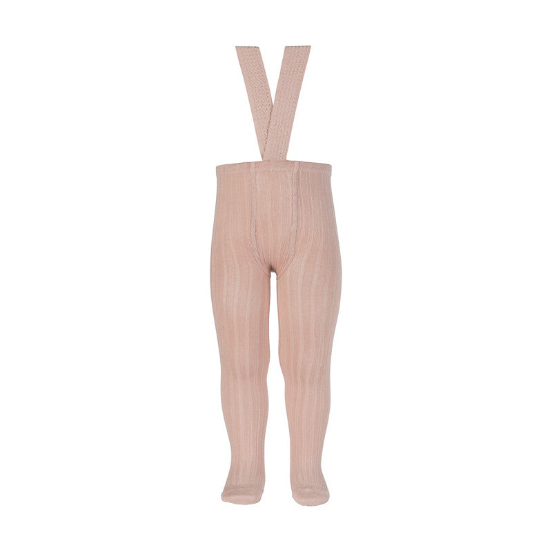 Collant rosa chiaro con bretelle Condor