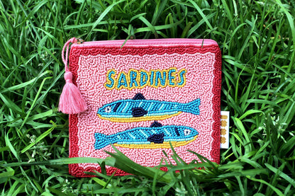 Pochette ricamata Sardine