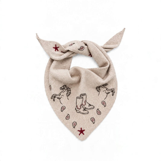 Sciarpa Triangolo Merino Rodeo Beige