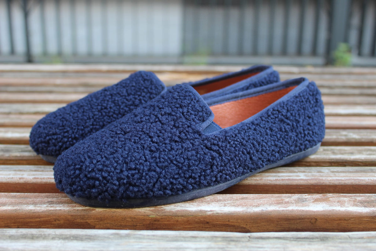 Slippers teddy blu