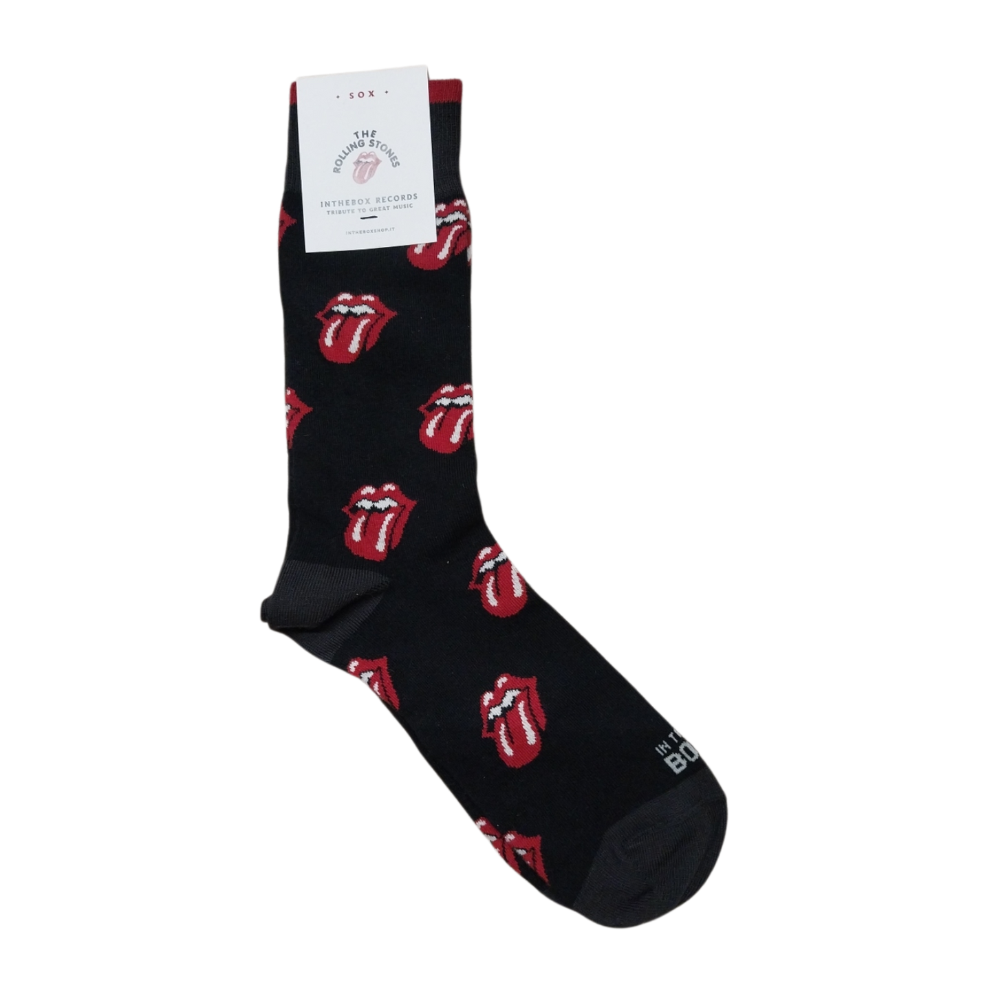 Calze in the box corte Rolling Stones blu