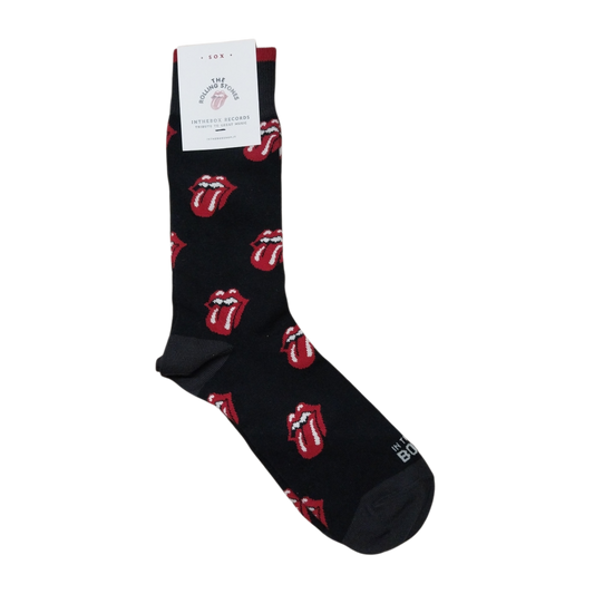 Calze in the box corte Rolling Stones blu