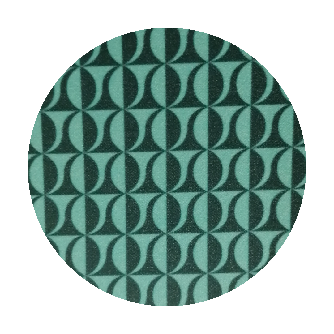 Pantazampa scuba fantasia geometrica verde smeraldo
