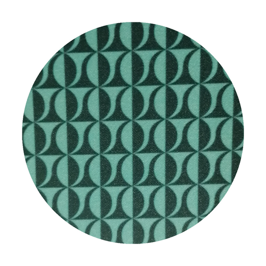Pantazampa scuba fantasia geometrica verde smeraldo