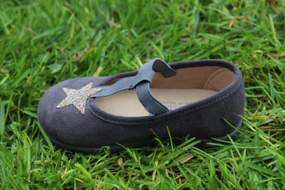 Ballerine stella grigio scamosciate