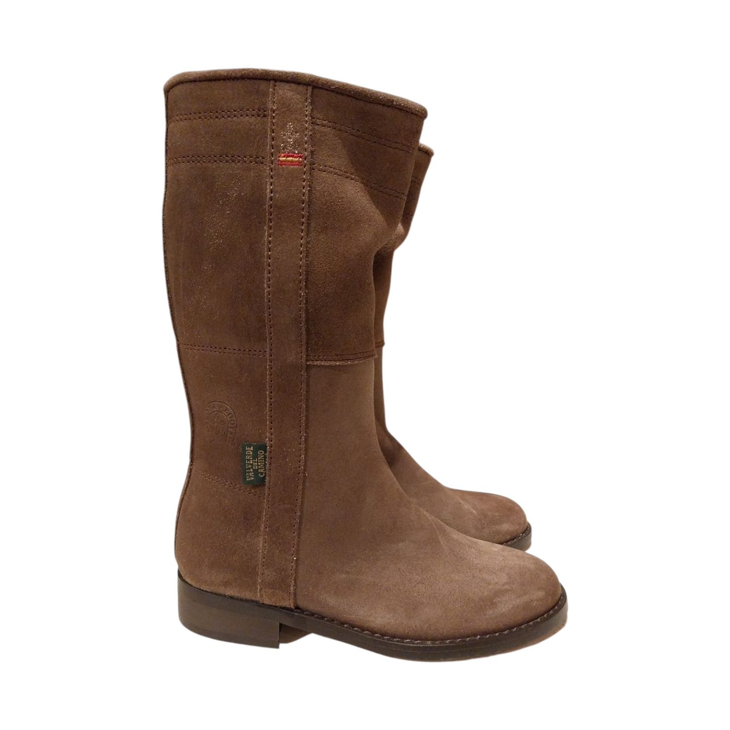 Stivale alto scamosciato tortora