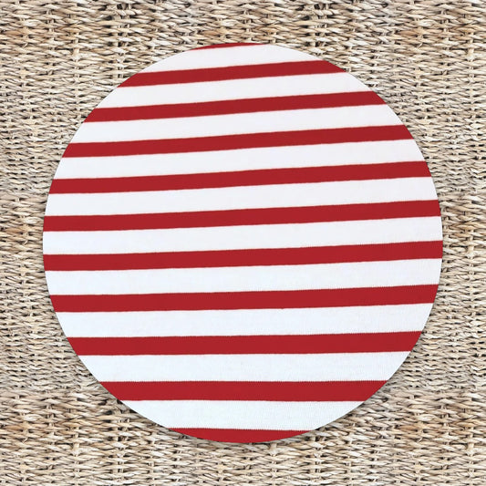 Maglia maniche lunghe righe medie rosso peso leggero
