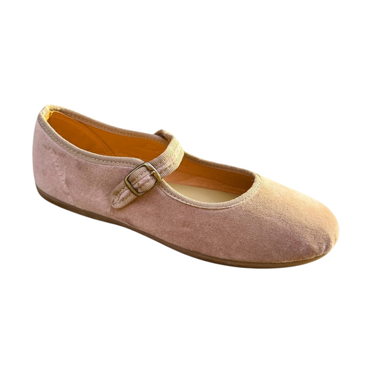 Ballerine di velluto taupe