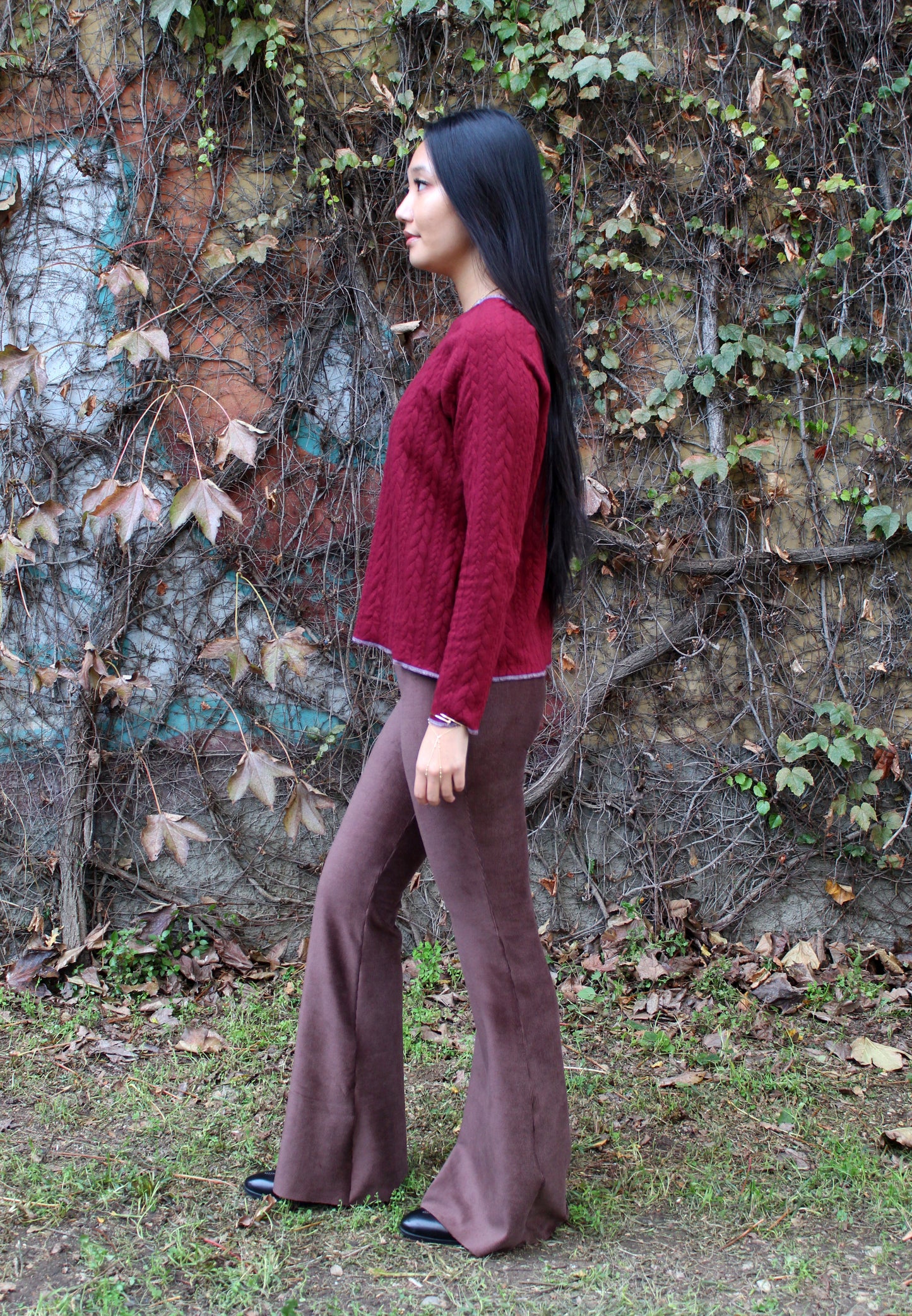 Pantazampa velluto a coste testa di moro