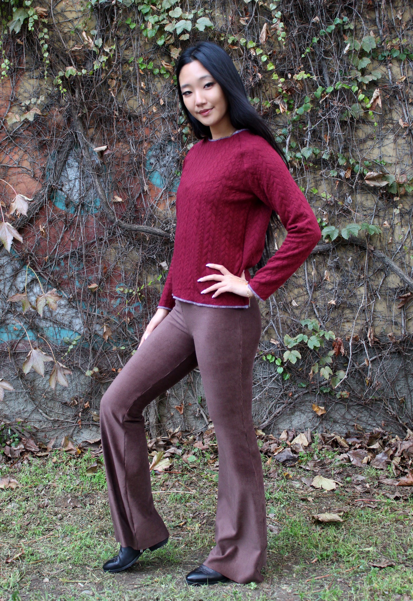 Pantazampa velluto a coste testa di moro