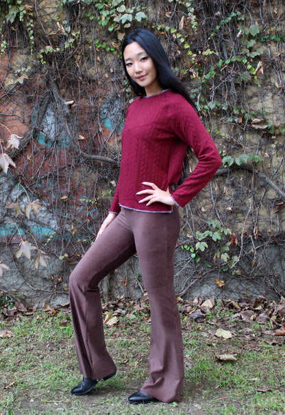 Pantazampa velluto a coste testa di moro