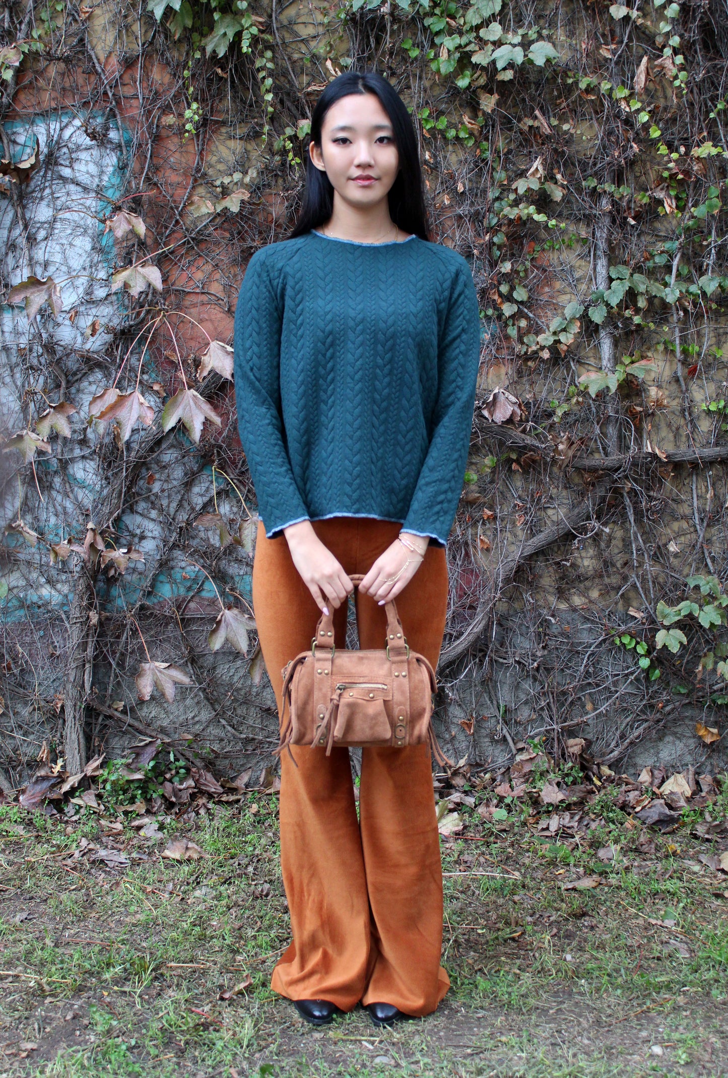 Pantazampa velluto a coste tabacco