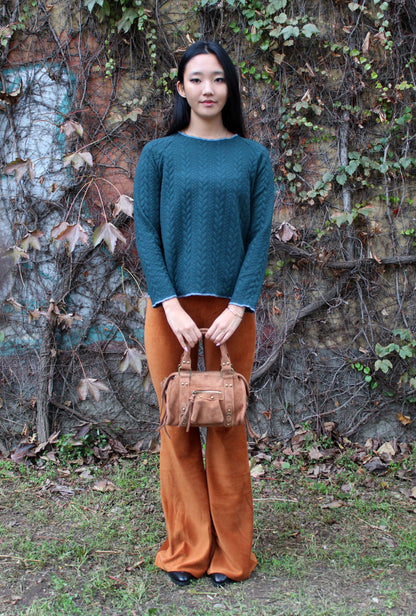 Pantazampa velluto a coste tabacco