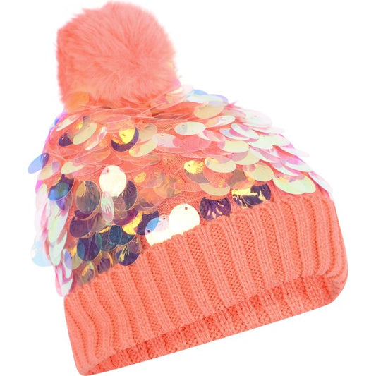 Cappello paillettes rosa